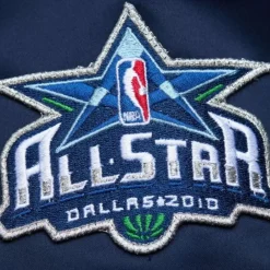 Men Mitchell & Ness Jackets & Outerwear-Lightweight Satin Bomber Vintage Logo Dallas Mavericks