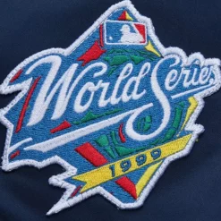 Men Mitchell & Ness Jackets & Outerwear-Lightweight Satin Bomber Vintage Logo New York Yankees