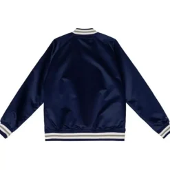 Men Mitchell & Ness Jackets & Outerwear-Lightweight Satin Jacket Toronto Maple Leafs