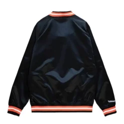 Men Mitchell & Ness Jackets & Outerwear-Lightweight Satin Jacket San Francisco Giants