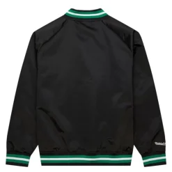 Men Mitchell & Ness Jackets & Outerwear-Lightweight Satin Jacket Boston Celtics