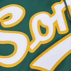 Men Mitchell & Ness Jackets & Outerwear-Lightweight Satin Jacket Seattle Supersonics
