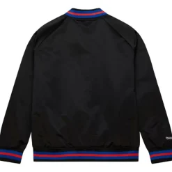 Men Mitchell & Ness Jackets & Outerwear-Lightweight Satin Jacket New York Knicks