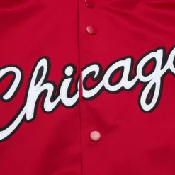 Men Mitchell & Ness Jackets & Outerwear-Lightweight Satin Jacket Chicago Bulls