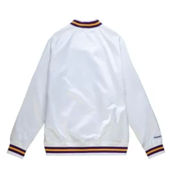 Men Mitchell & Ness Jackets & Outerwear-Lightweight Satin Jacket Los Angeles Lakers