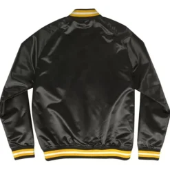 Men Mitchell & Ness Jackets & Outerwear-Lightweight Satin Jacket Pittsburgh Steelers