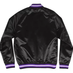 Men Mitchell & Ness Jackets & Outerwear-Lightweight Satin Jacket Toronto Raptors