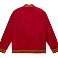 Men Mitchell & Ness Jackets & Outerwear-Lightweight Satin Jacket San Francisco 49Ers