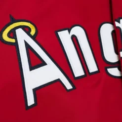 Men Mitchell & Ness Jackets & Outerwear-Lightweight Satin Jacket California Angels