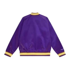 Men Mitchell & Ness Jackets & Outerwear-Lightweight Satin Jacket Prairie View A&M University