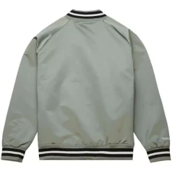 Men Mitchell & Ness Jackets & Outerwear-Lightweight Satin Jacket Current Logo Los Angeles Kings