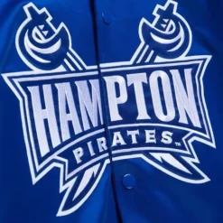 Men Mitchell & Ness Jackets & Outerwear-Lightweight Satin Jacket Hampton University