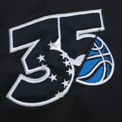 Men Mitchell & Ness Jackets & Outerwear-Lightweight Satin Jacket Orlando Magic