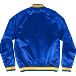 Men Mitchell & Ness Jackets & Outerwear-Lightweight Satin Jacket Los Angeles Rams