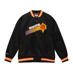 Men Mitchell & Ness Jackets & Outerwear-Lightweight Satin Jacket Phoenix Suns