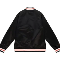 Men Mitchell & Ness Jackets & Outerwear-Lightweight Satin Jacket San Jose Clash