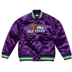 Men Mitchell & Ness Jackets & Outerwear-Lightweight Satin Jacket All Star 1995-96
