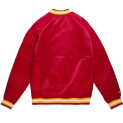 Men Mitchell & Ness Jackets & Outerwear-Lightweight Satin Jacket Tuskegee University