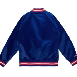 Men Mitchell & Ness Jackets & Outerwear-Lighweight Satin Jacket Kansas City Kings