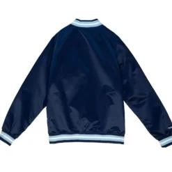 Men Mitchell & Ness Jackets & Outerwear-Lighweight Satin Jacket University Of North Carolina
