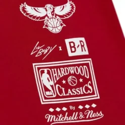 Men Mitchell & Ness T-Shirts & Tops-Lil Baby X Br Remix Ss Tee Atlanta Hawks