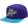 Mitchell & Ness Snapback-Logo Bill Snapback Hwc Utah Jazz