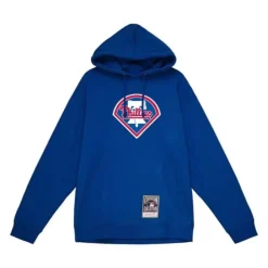 Men Mitchell & Ness Hoodies & Sweatshirts-Logo Pullover Philadelphia Phillies