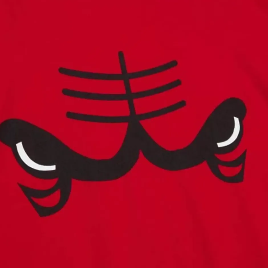 Men Mitchell & Ness T-Shirts & Tops-Logo Remix Tee Chicago Bulls