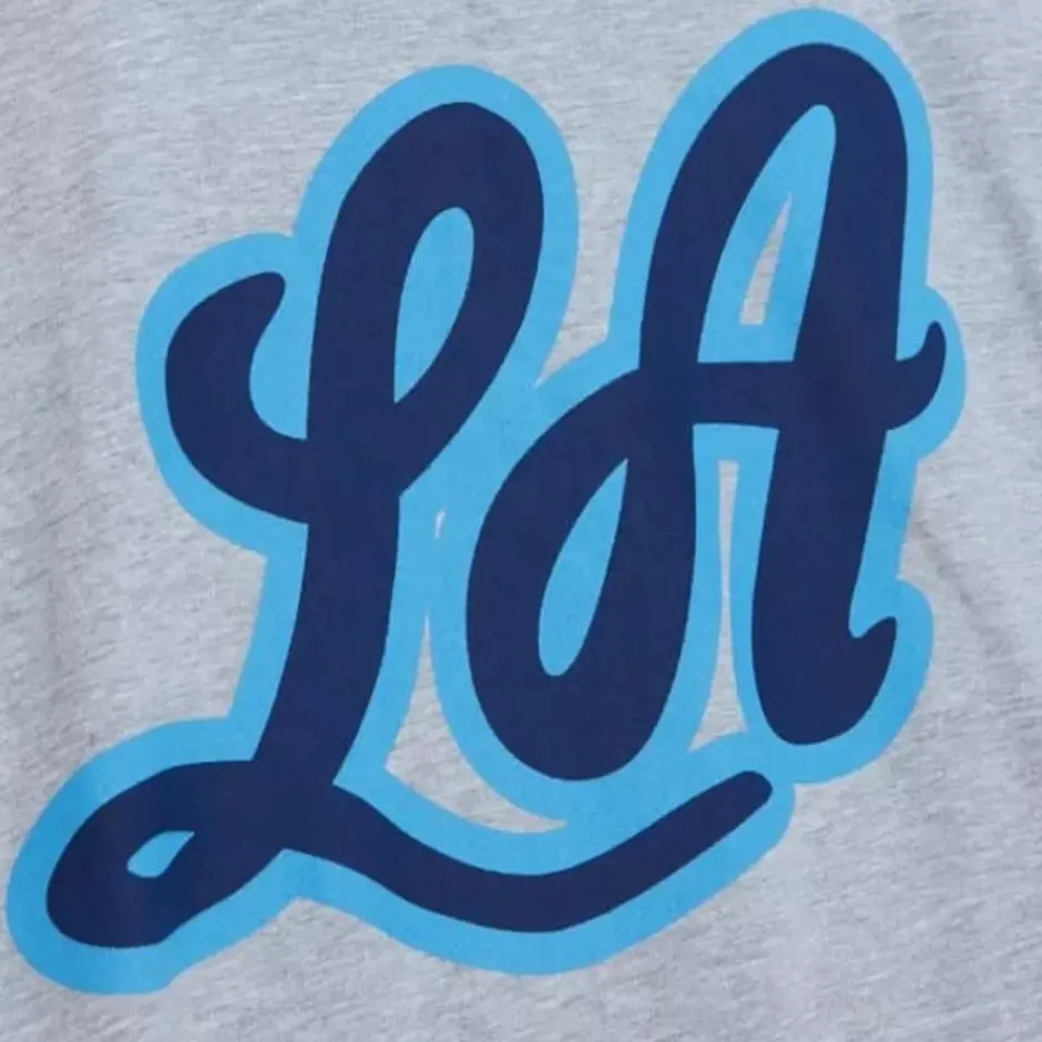 Men Mitchell & Ness T-Shirts & Tops-Logo Remix Tee Los Angeles Lakers