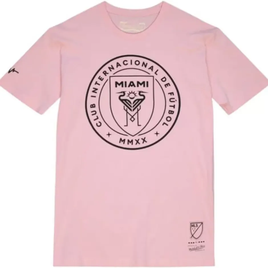 Men Mitchell & Ness T-Shirts & Tops-Logo Tee Inter Miami Cf