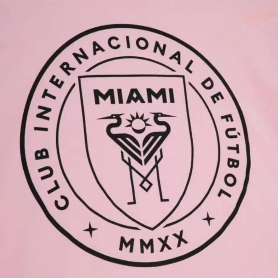 Men Mitchell & Ness T-Shirts & Tops-Logo Tee Inter Miami Cf