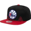 Mitchell & Ness Snapback-Low Big Face Snapback Hwc Philadelphia 76Ers