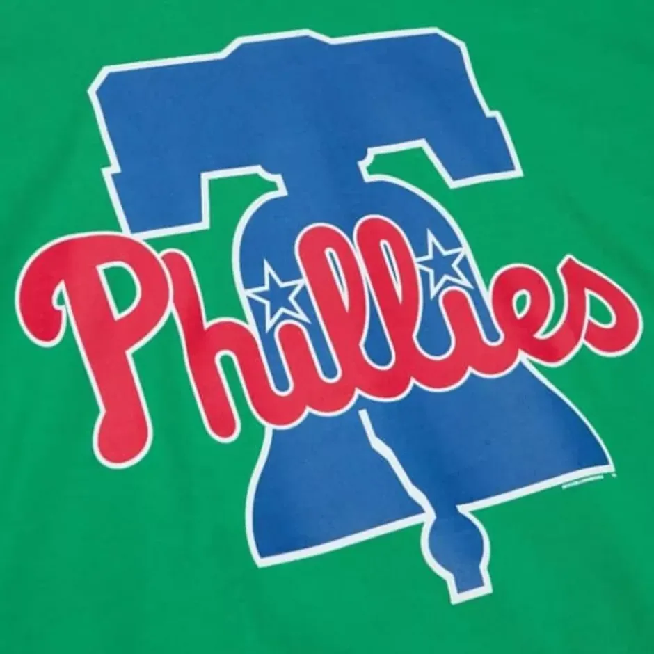 Men Mitchell & Ness T-Shirts & Tops-Lucky Bat Tee Philadelphia Phillies