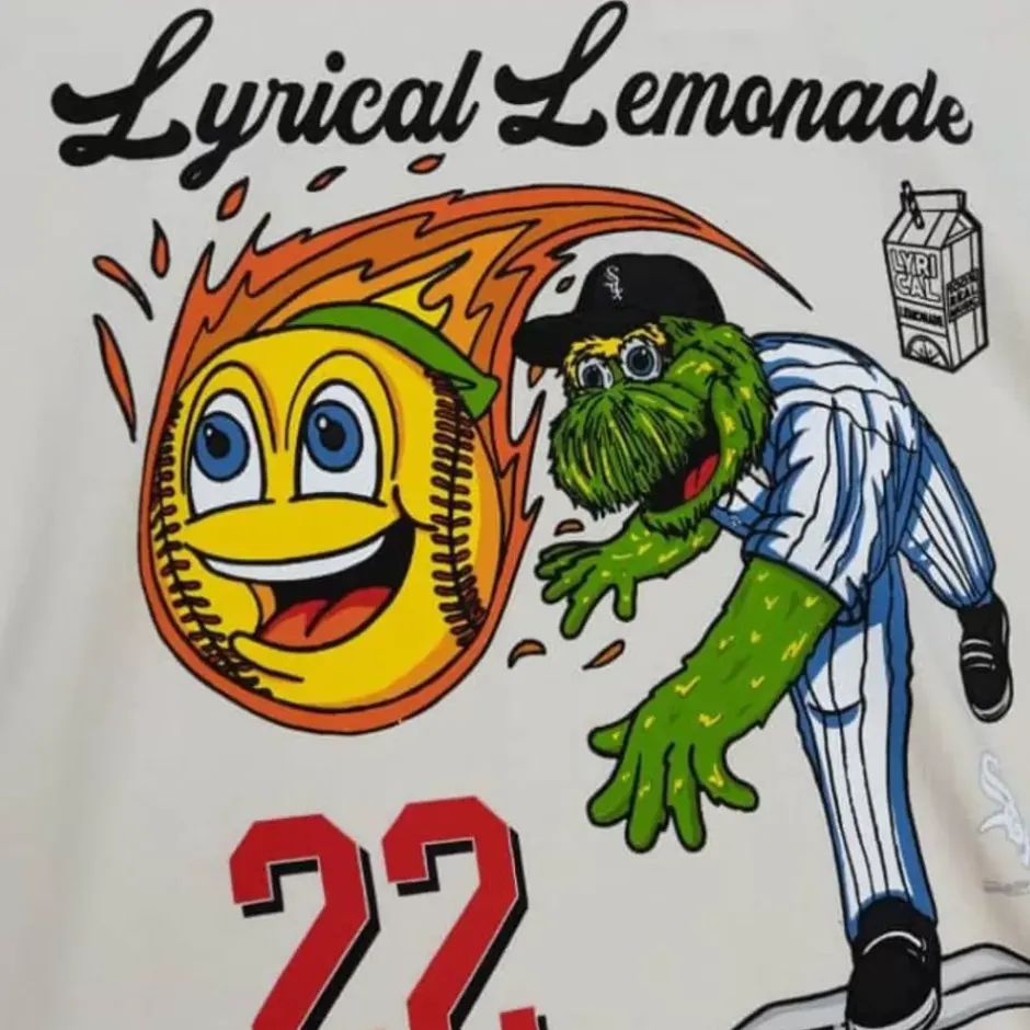 Men Mitchell & Ness T-Shirts & Tops-Lyrical Lemonade X M&N Mlb Tee Chicago White Sox