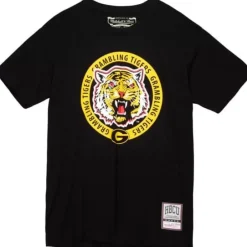 Men Mitchell & Ness T-Shirts & Tops-Mascot Circle Tee Grambling State University