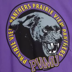 Men Mitchell & Ness T-Shirts & Tops-Mascot Circle Tee Prairie View A&M University