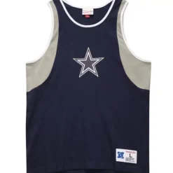 Men Mitchell & Ness T-Shirts & Tops-Match Up Tank Dallas Cowboys