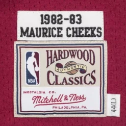 Mitchell & Ness Nba Authentic-Maurice Cheeks 1982-83 Philadelphia 76Ers Road Authentic Jersey