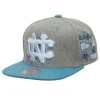 Mitchell & Ness Snapback-Melton Patch Snapback Ncaa University Of North Carolina