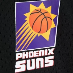 Men Mitchell & Ness T-Shirts & Tops-Mesh 1/4 Zip Phoenix Suns