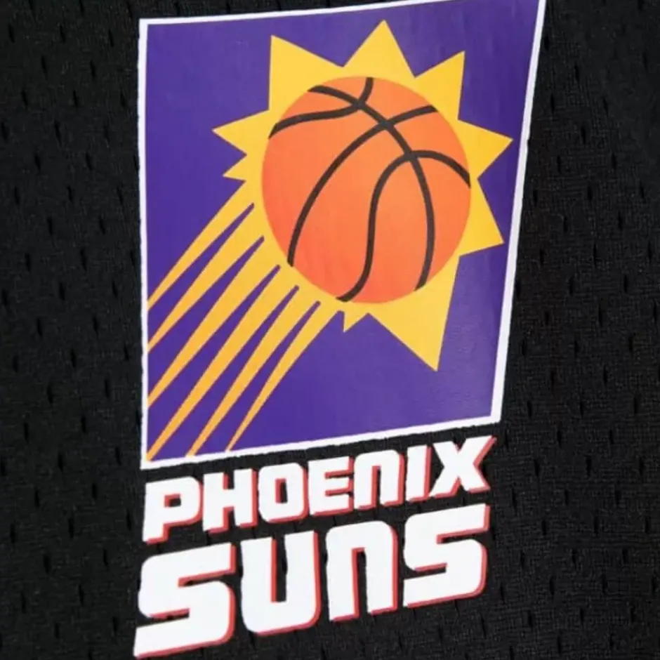 Men Mitchell & Ness T-Shirts & Tops-Mesh 1/4 Zip Phoenix Suns