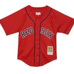 Youth Mitchell & Ness Big Kids-Mesh Bp Jersey Boston Red Sox 2004 David Ortiz