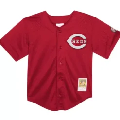 Youth Mitchell & Ness Big Kids-Mesh Bp Jersey Cincinnati Reds Ken Griffey Jr