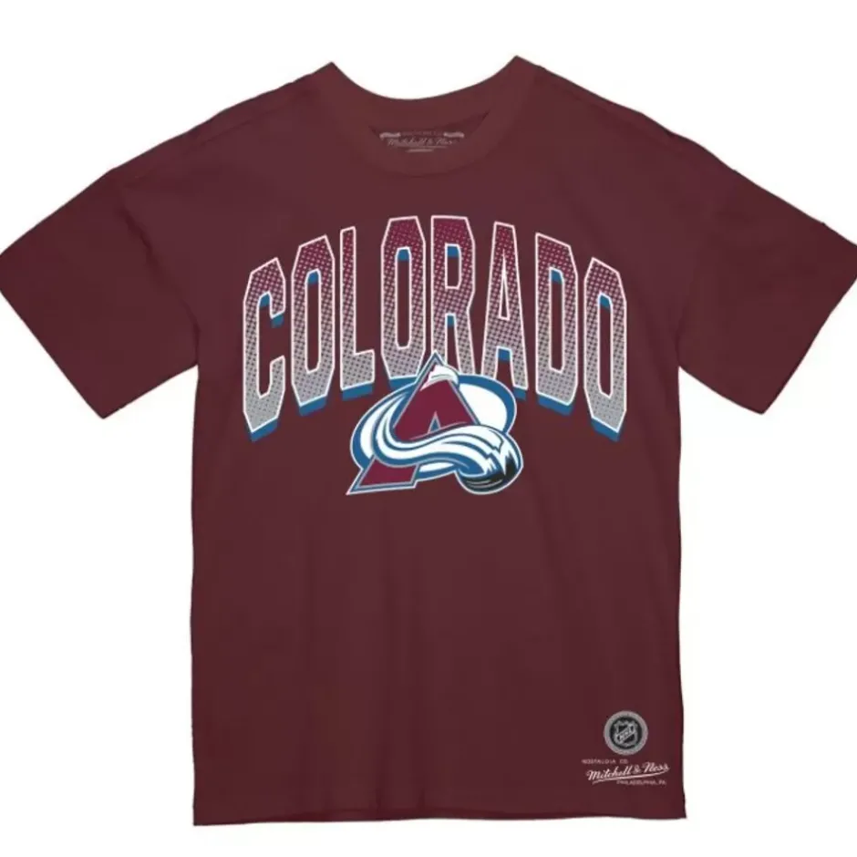 Men Mitchell & Ness T-Shirts & Tops-Minor Penalty Tee Colorado Avalanche