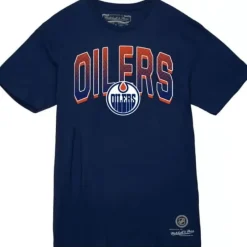 Men Mitchell & Ness T-Shirts & Tops-Minor Penalty Tee Edmonton Oilers