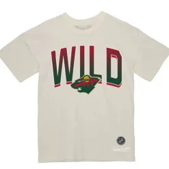 Men Mitchell & Ness T-Shirts & Tops-Minor Penalty Tee Minnesota Wild
