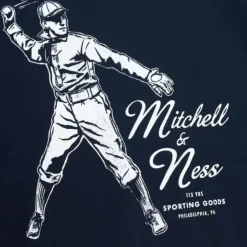 Men Mitchell & Ness T-Shirts & Tops-Baseball Summit Tee
