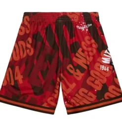 Men Mitchell & Ness Shorts-Big Face Fashion Shorts