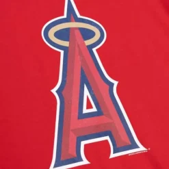 Men Mitchell & Ness T-Shirts & Tops-Mlb A Logo Tee Angels