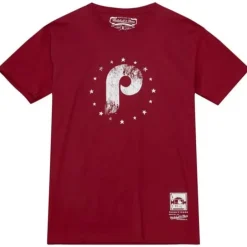 Men Mitchell & Ness T-Shirts & Tops-Mlb P Tee Phillies